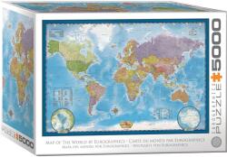 EUROGRAPHICS - Puzzle Map of the World - 5 000 piese