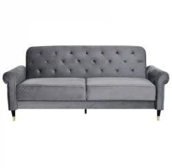  Canapea Paloma 220x83x80 cm Rabatabila Catifea Gri (cod AF 211212-42) (C717-3097) Canapea
