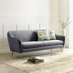  Canapea Prestige 194x83x86 cm Catifea Gri (cod AF 2462-74) (C460) Canapea