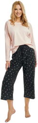 Taro Pijama dama TARO IRENE 3457 roz-grafit: L (32339 L)