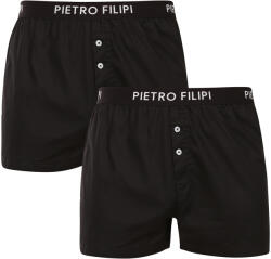 Pietro Filipi 2PACK Boxeri largi bărbați Pietro Filipi negri (2PGC1) 5XL (181275)