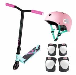 MOVINO Előnyös freestyle szett MOVINO TYRO MINT-PINK protektorokkal