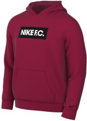 Nike Nike, Nike F. C. Dri-Fit kapucnis sportpulóver gumis logómintával, Bordó, L (DC9075-614-L)