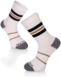 Try To Fly Active Lifestyle Socks RINGS fehér-fekete pamut zokni, 35-38 EU, Többszínű (TF32-213-1)