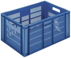 Manutan Navete de plastic stivuibile PP Manutan cu pereti cu perforatii, 60 l M1652914
