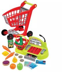 Ecoiffier Écoiffier: Supermarket - cărucior de cumpărături și casă de marcat (7600001238)