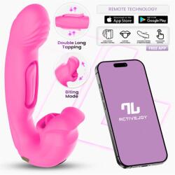 INTOYOU App Series Bimby Bitting & Tapping Vibrator with Remote & App Pink Vibrator
