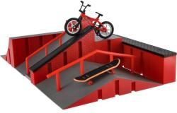 Teddies Skatepark - rámpák, ujjkerék, műanyag ujjgördeszka dobozban (TD00861280)