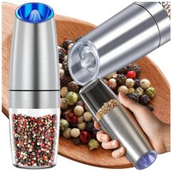  Elektromos fűszerőrlő LED-fénnyel, szürke (v07409)