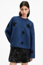 AllSaints gyapjú pulóver STARLET női, sötétkék, W136KB - sötétkék M
