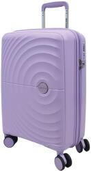 Touareg négykerekű kör bordás, halványlila kabin bőrönd-TG8002-halványlila S - minosegitaska