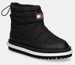 Tommy Jeans hócipő TJW PADDED FLAT BOOT WL - fekete Női 36