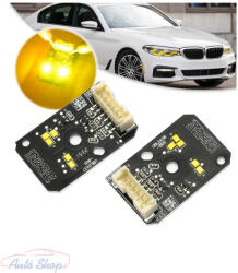  BMW G30 G31 G32 F90 M5 CSL style DRL borostyánsárga led szett , 2017-2020 63117214939, 63117214940 , 2017-2020