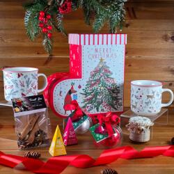  Forró Pillanatok Páros Szett - karácsonyi csizma formájú piros díszdobozban