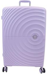 Touareg négykerekű kör bordás, bővíthető halványlila nagy bőrönd-TG8002-halványlila L - borond-aruhaz