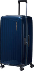 Samsonite NUON négykerekű keskeny utazó bőrönd 80cm-éjkék metál 153973-9015