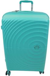 Touareg négykerekű kör bordás, bővíthető zöld nagy bőrönd-TG8002-zöld L - borond-aruhaz