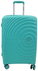 Touareg négykerekű kör bordás, bővíthető zöld közepes bőrönd-TG8002-zöld M - borond-aruhaz