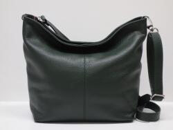 Genuine Női válltáska: sötétzöld bőr, 2 rekeszes (1107045)