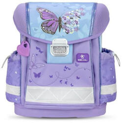 Belmil Iskolatáska, fémcsat, BELMIL "Classy Purple Blue Butterfly", pillangó (COBL40313AG61L)