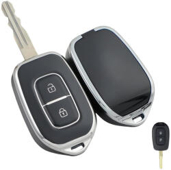  Renault 2 gombos TPU tok fekete ezüst (TRE042EFK)