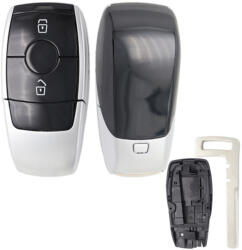  Mercedes 2 gombos smart kulcsház fekete (ME000046)