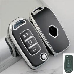  Renault 3 gombos bicskakulcs TPU tok fekete ezüst (TRE044EFK)