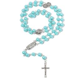  ES-38827 Rózsafüzér nyakék - Kék