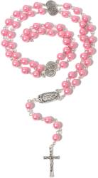  ES-38835 Rózsafüzér nyakék - Rózsaszín
