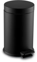 Dayco Metal Rozsdamentes acél pedálos szemetes, kivehető műanyag vödörrel, 20L, fekete - shopbazis