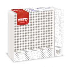 FATO Sztár szalvéta Shabby Dove-grey 2 rétegű 38x38cm 40szál/csomag