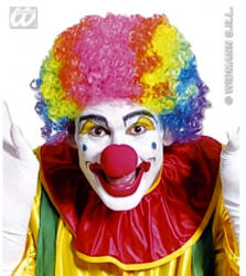 Widmann Színes göndör paróka - Bohóc paróka (MOL-6022M)