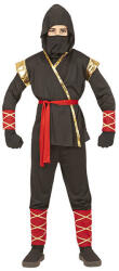 Widmann Ninja jelmez kicsiknek 116-os - fekete/piros/arany (MOL-96815)