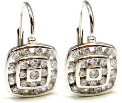 Kristálykocka KRISTÁLYKOCKA ezüst fülbevaló - 16 mm (2025101119)