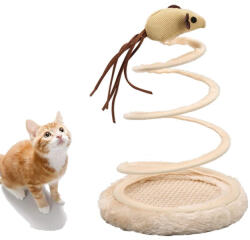 Nunbell Spirál rugós játékegér és kaparó macskáknak (NB22250110)