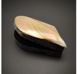 R. M. ékszer Gyöngyház kagyló ékszertartó doboz luxus megjelenés 4×10 cm (026020)