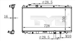 TYC Chladič motora TYC 712-0053 (712-0053)