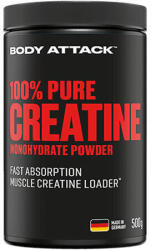 Body Attack Sports Nutrition 100% Pure Creatine Unflavoured 500gr (01-198-035)