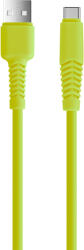 Setty USB - USB-C kábel 1, 5 m 2, 4A KSA-C-1.52. 411 zöld
