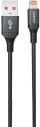 Dudao 3A 30W L3SL USB-A - Lightning kábel fonott 1.2m - Fekete