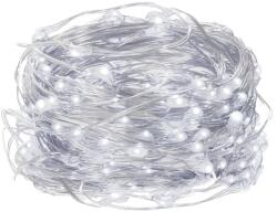 SPRINGOS 300 ledes fényfüzér távirányítóval, 30m, hideg fehér (CL0313)