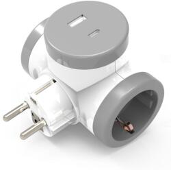 Stilo T elosztó dugalj USB porttal | STI1803 (STI1803)