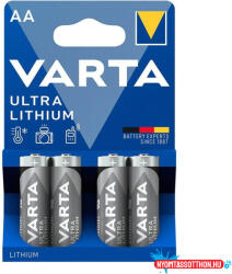  Elem AA ceruza LR6 4 db/csomag, Varta Ultra Lithium (57527)