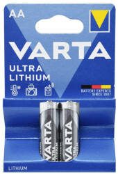 VARTA Elem AA ceruza LR6 2 db/csomag, Varta Ultra Lithium (57375) - cartridge