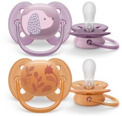 Philips Ultra soft játszócumi 6-18hó 2db lány állatos scf091/18