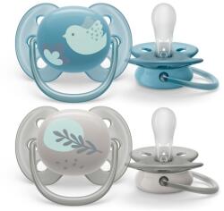 Philips Ultra soft játszócumi 6-18hó 2db fiú állatos scf091/15