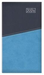 TopTimer Zsebnaptár, álló elrendezésű, TOPTIMER "Duplex", kék-világoskék (23C035D-044)