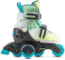 CARIBOO Step 1 állítható gyerek görkorcsolya 9484 fekete|zöld