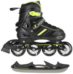 NILS Extreme Görkorcsolya cserélhető jégkorong pengével Nils Extreme NH18191 2in1 fekete|zöld
