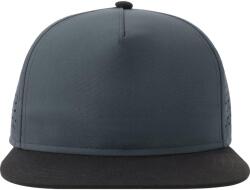 ATLANTIS Unisex felnőtt bank 5 paneles újrahasznosított Snapback sapka fekete|kék